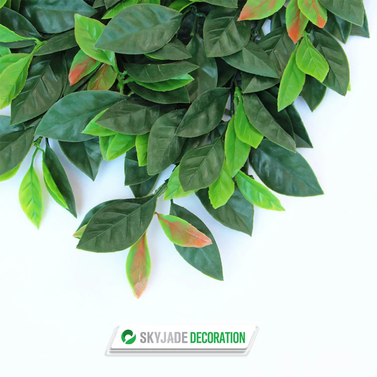 50*50cm Artificial Grass Wall SKYJADE SKZ50-Kui Red Leaves Artificial Grass Fence for Decoration Artificial Grass Wall Panels