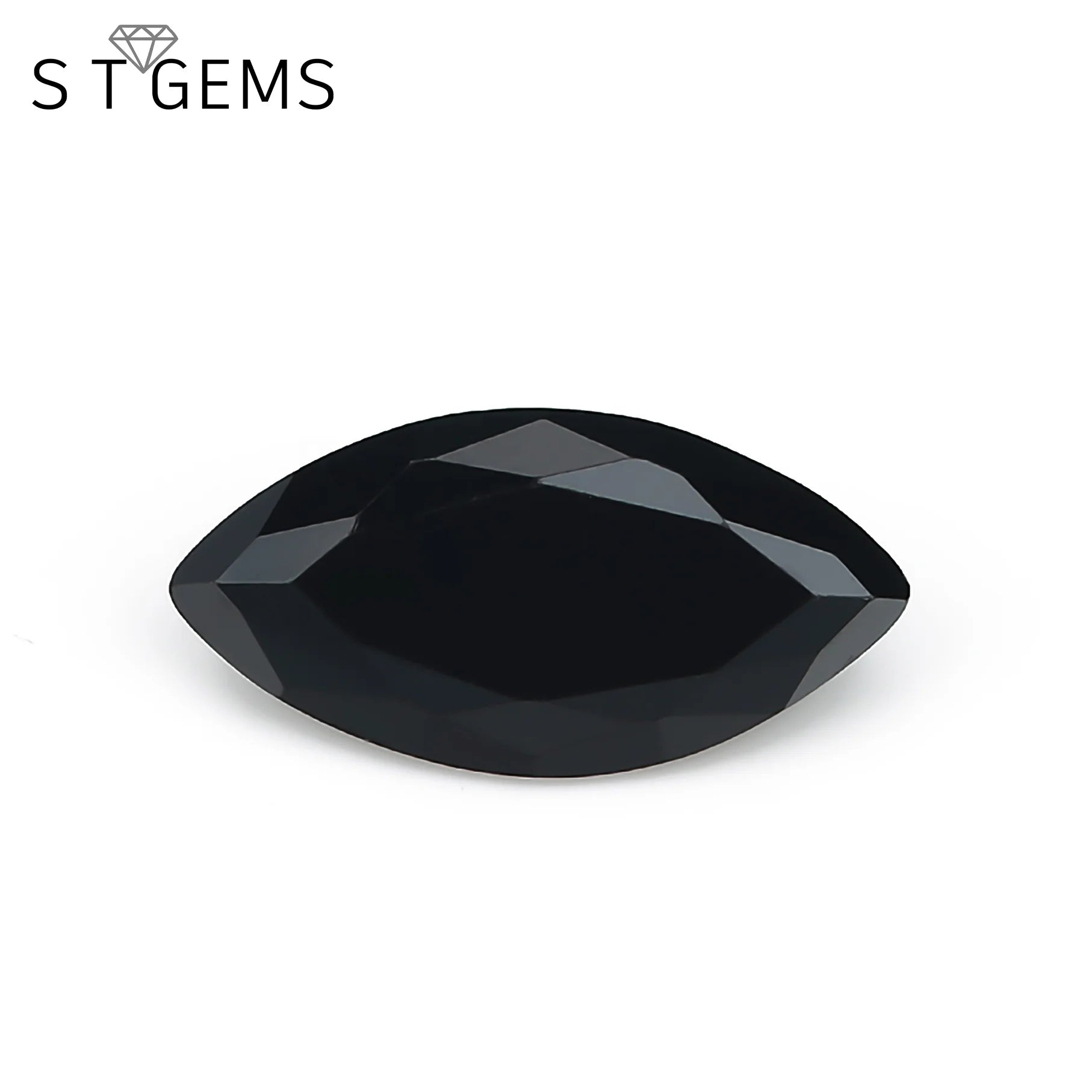 3A Quality 3.5*7mm Machine Cut Loose Gemstone CZ Marquise Black Cutting Cubic Zirconia