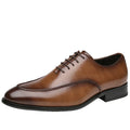 High Quality Microfiber Men's Dress Shoes Retro Formal Design for Weddings Comfortable Pointed Toe Light Autumn