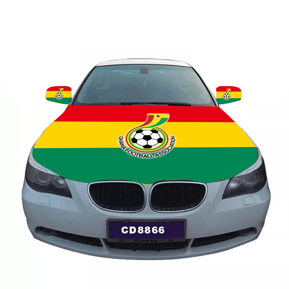 Customized High Quality for Car Hood Flag Banner for Croatia Erdogua Ghana-Polyester Eco-Friendly Durable