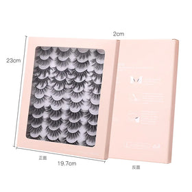 Ready to Ship 20 Pair / Pack Faux Mink Eyelashes Vendor Private Label Custom Package 8D Effect Faux Mink Lashes