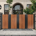 Exterior Gate Modern European Cast Aluminum Garden Villa Gate Electric Folding Gate for House