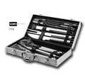 Bespoke Hot Selling BBQ Grill Tools Set Stainless Steel BBQ Grill Tools With Aluminium Case/