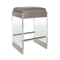 Transparent Acrylic Bench Stool Hot Sale Crystal Dressing or Makeup Bar Stool for Bedroom Hotel or Apartment Factory Price