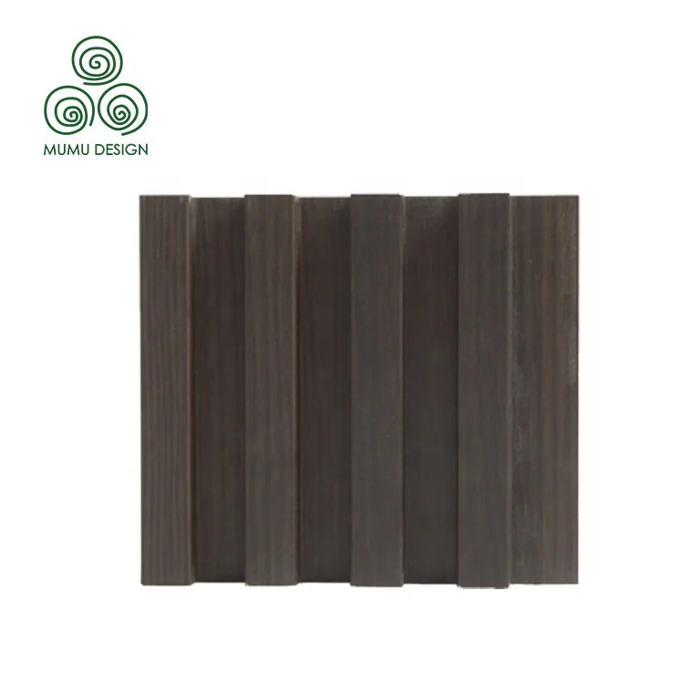 Acoustic Slat Solid Wood PVC Wooden Cladding Grain Rustic Wood Wall Panel for Walls Price