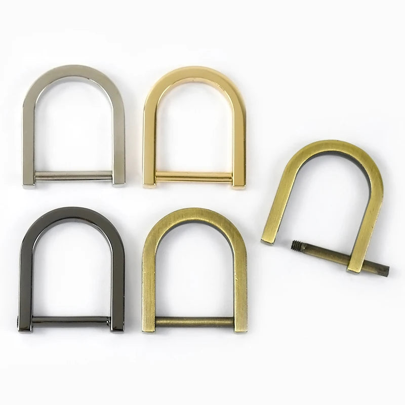 MeeTee BF1000 20mm Luggage Hardware Accessories Alloy U-Type Adjuster Bag Hanger Snap Hooks for Handbag Straps D Ring Buckle