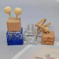 Free Sample 10ml Glass Car Perfume Bottle Cork Can Be Customized Pyramid Round square Empty Essential Oil Bottle