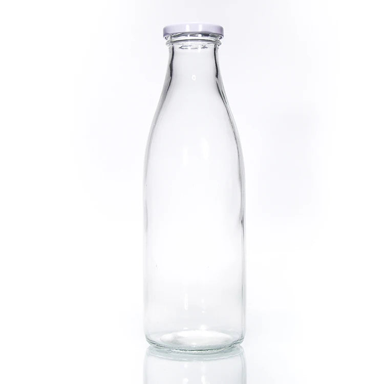 Wholesale 1 Liter 100Ml 200Ml 250Ml 350Ml 500Ml 750Ml Juice Milk Glass Milk Bottle for Milk