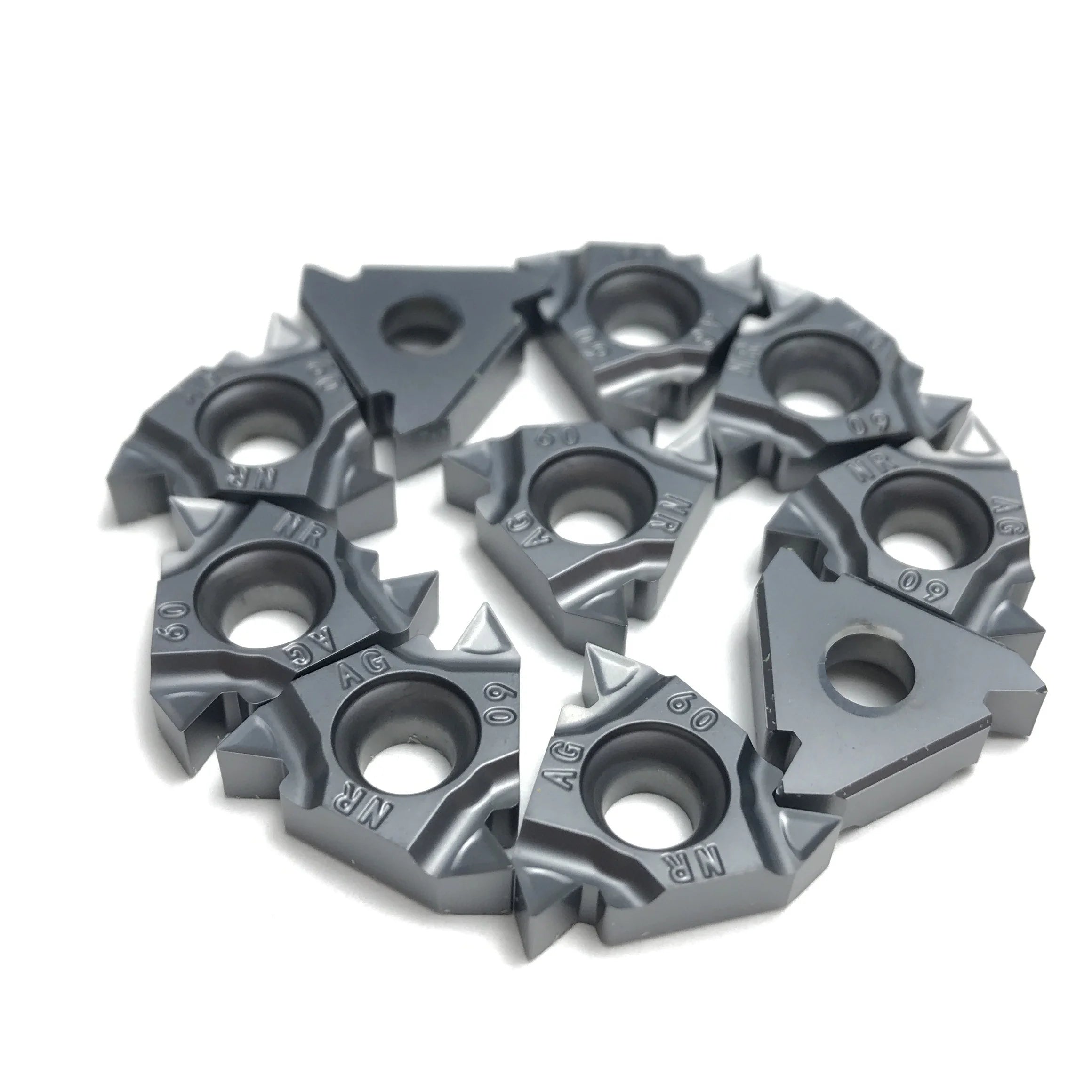 16ER AG60-M & 16NR AG60-M Tungsten Carbide CNC Turning Tools Thread Insert for Processing Steel OEM Customizable