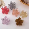 New Arrival 7.5cm Flower Plastic Women Large Hair Clips Girls Simple Fashion Hair Claw Clip for Women Hair Accessories