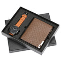 Wholesale exquisite quality birthday father gift business gift watch wallet custom men wallet set