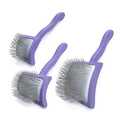 Goldpets Odm Pet Dog Brush Extra Long Dense Pins Wooden Handle Slicker Brush for Professional Grooming Cepillo De Perro Brush