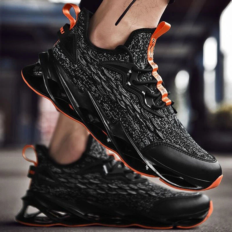 Wholesale Customized Logo Design Lightweight Durable Flying Woven Trainers Men Sports Shoes Sneakers