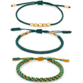 Tibetan Buddhist Copper Bead Lucky Rope Bangles Adjustable Braided Women Men Handmade Bracelet