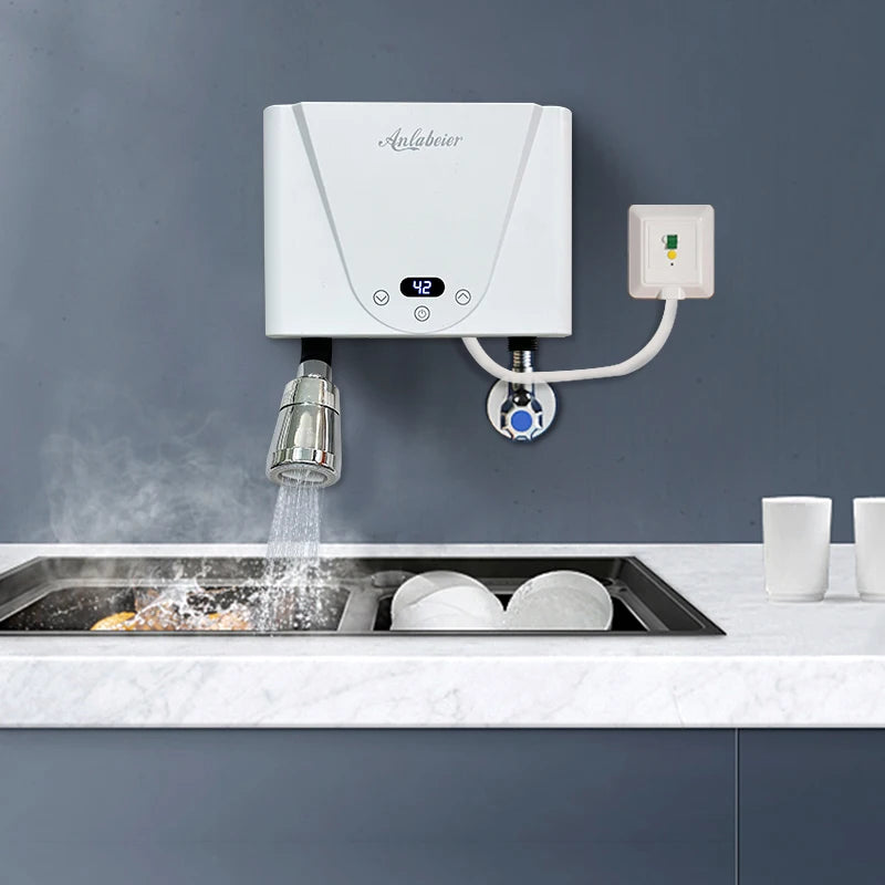 Tiny House 220v 5500w Abs Plastic Whole House Bathroom Shower Hot Electric Water Heater Instant