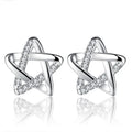 Copper Silver Needles Prevent Allergies Cute Animal butterfly  Moon Star Geometric Pattern Stud Earringsfor Teens Girls Women.