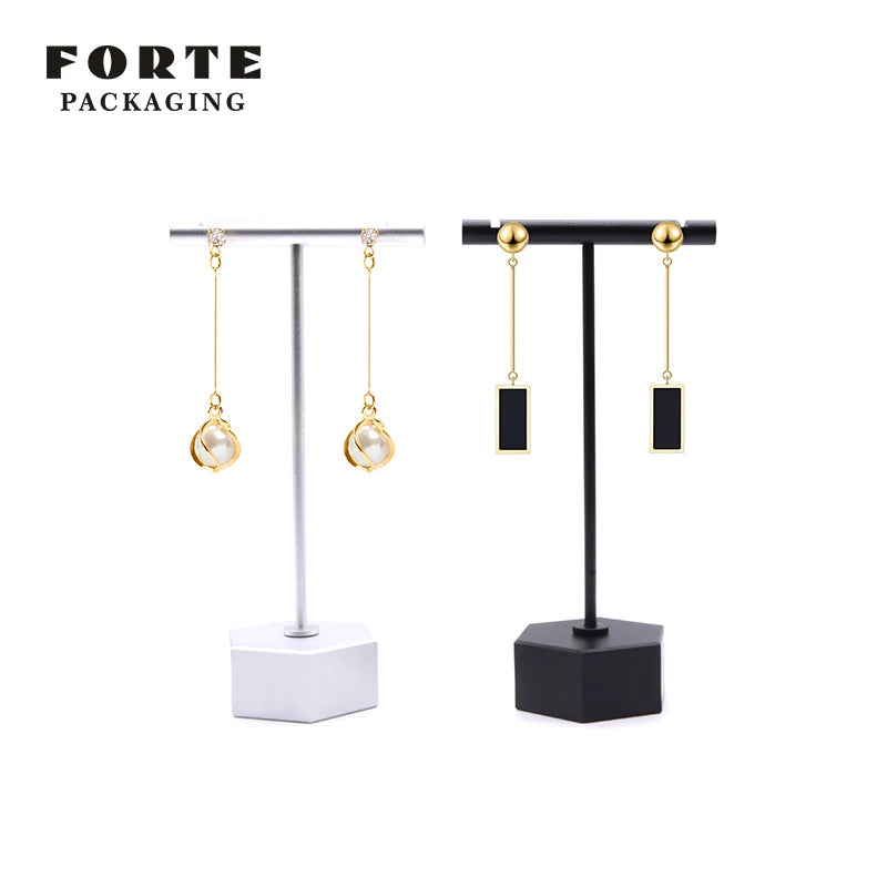 Forte Fast Delivery Luxury New Design Portable Metal Jewelry Stand Elegant  Earrings Necklaces Display Stand