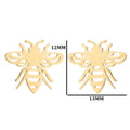 Wholesale Tiny Bee Charm Stainless Steel Stud Earrings Jewelry Earring China Manufacturer Supplier