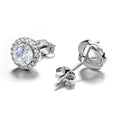 925 Sterling Silver Earrings Starry Sky studded Earrings Wholesale Women's Korean Fashion Butterfly Clasp Stud Earrings