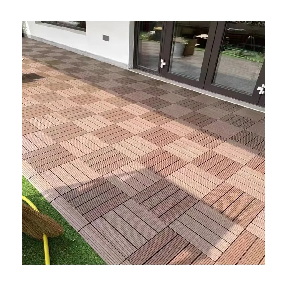 Best Selling Interlocking Deck Tile WPC Decking Outdoor DIY Floor Tiles