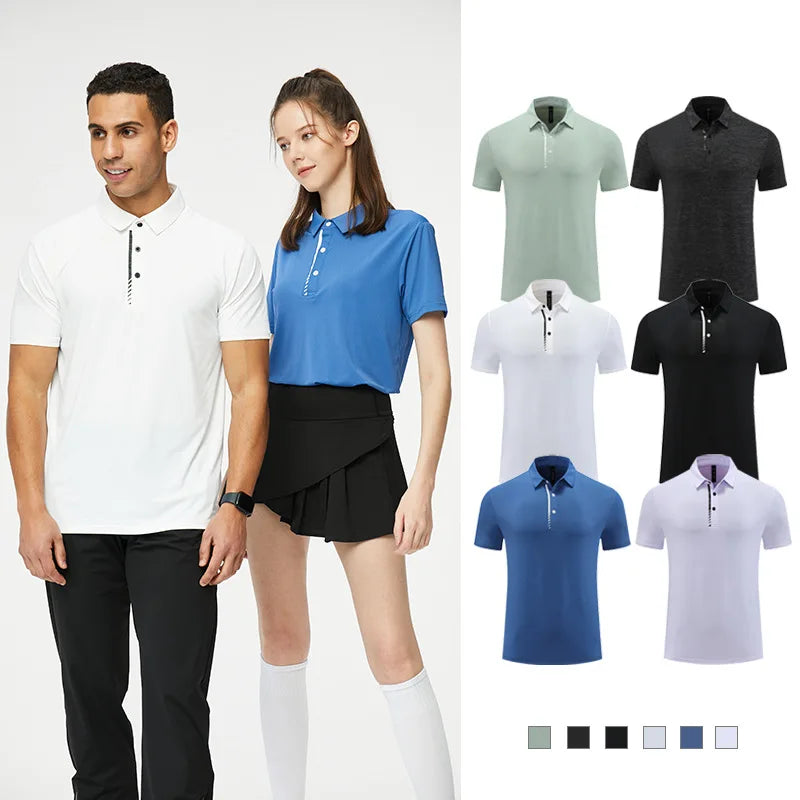 MAYYOUNG 2025 Women's High Quality Crocheted for Polo Shirts Mandarin Collar Fitness Running Sports Active Workout Clothing for