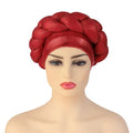 Wholesale Fashionable  Multi - Color New Bronzing Cloth Braided Hats Muslim Hats African Women Baotou Hats