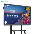 75 Inch HD 4k Lcd Display Smart Board Interactive Flat Panel 75 Inches Digital Smart Interactive Board for Teaching