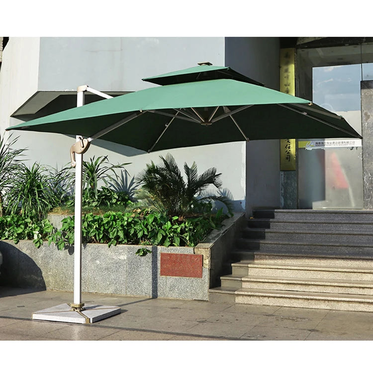 2023 Best Sale High Quality Aluminum Sun Large Outdoor Parasol Plage Garden Patio Umbrella Parasol Base