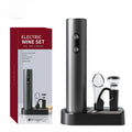 MUYI 2024 Smart Kitchen Accessories 4In1 Battery-Powered Electric Wine Opener Set Base Wine Pourer Wine Stopper Plastic Aerating