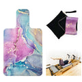 Thin Pilates Accessories Hygiene Reformer Cover Pilates Mat Rainbow Marble Non-Slip Pilates Reformer Mat Towel With Custom Print