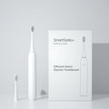 White Rechargeable Sonic Toothbrush Dupont Soft Bristle Electric Tooth Brush with Travel Case
