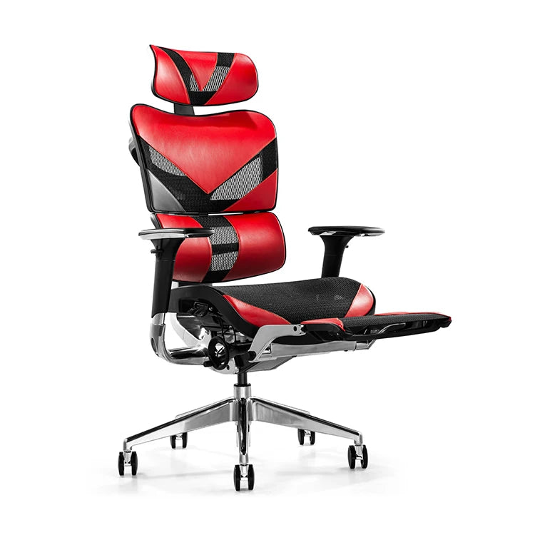 Luxury Good Red High Back Racing Replacement Adjustable Armrest Office Chair With Footrest Lamber Support Computer Gaming Chair
