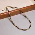 Vintage Tiger Eye Yellow Aventurine Beaded Necklace for Women Men Natural Bohemian Choker Healing Energy Stone Jewelry Wholesale