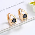 Simple Jewelry Earring Pendientes Elegant Bisuteria De Oro Laminado 18k Joria Classic Brass Gold Plated Huggie Hoops Earrings