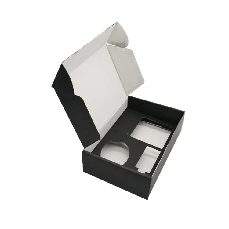 Custom Logo Printed Black Corrugated Box