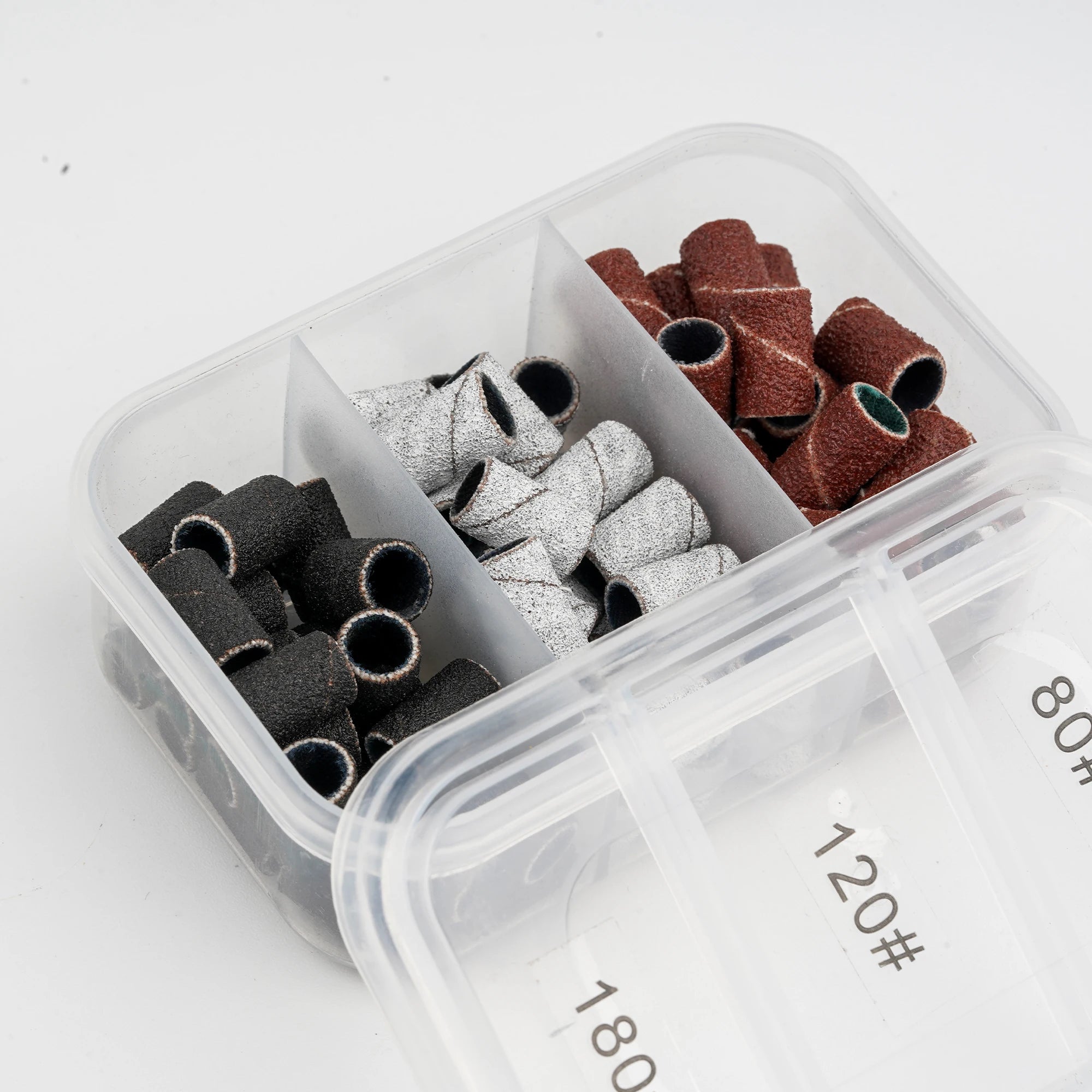 2025 Custom Nail Sanding Circle Grinding Head 80 120 180 Sandpaper Nail Drill Bits Polishing Bands