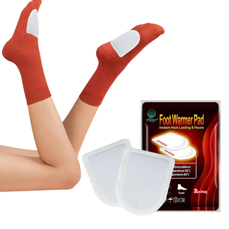 Free Sample Self-heating Foot Insole Warmer Heat Patch Foot Patch Warmer Pad for Winter