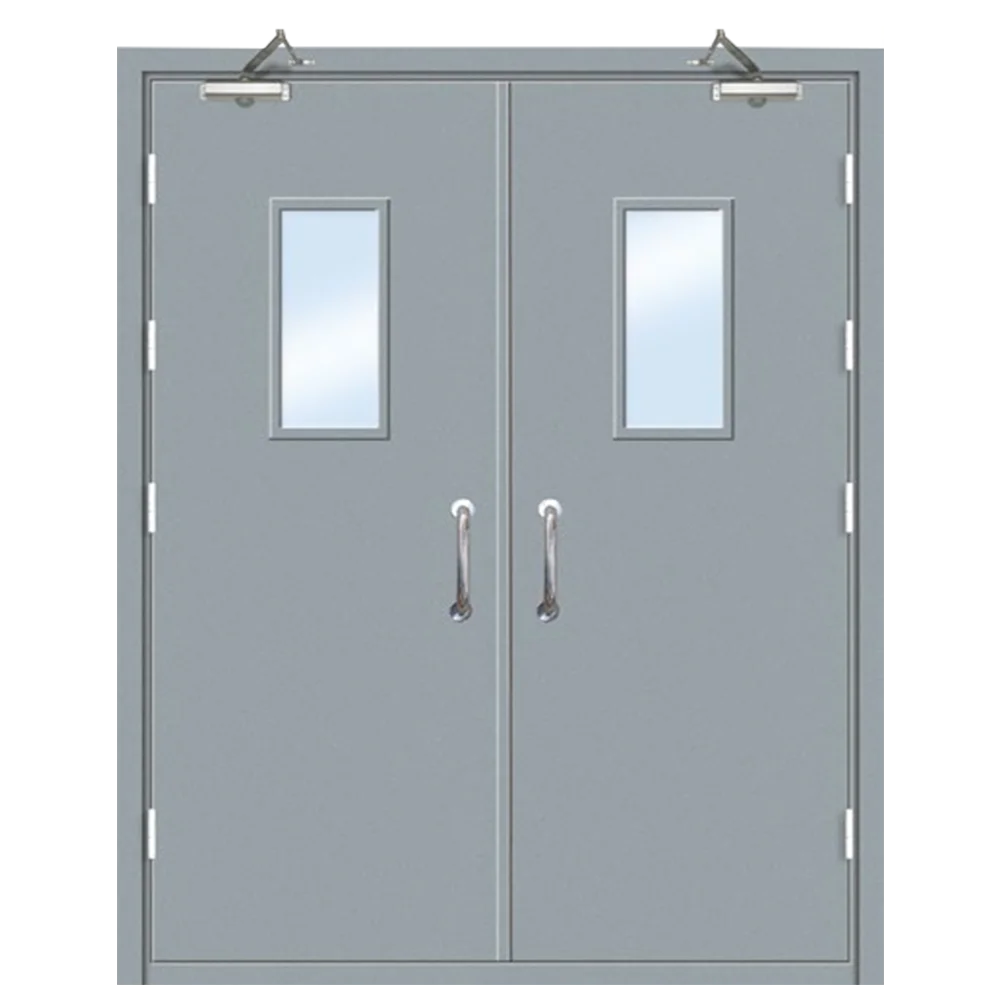 Stc 30/35/40/44 Exit Emergency Metal America Standard Fire Proof Heat Resistance Steel Door with Smart Lock