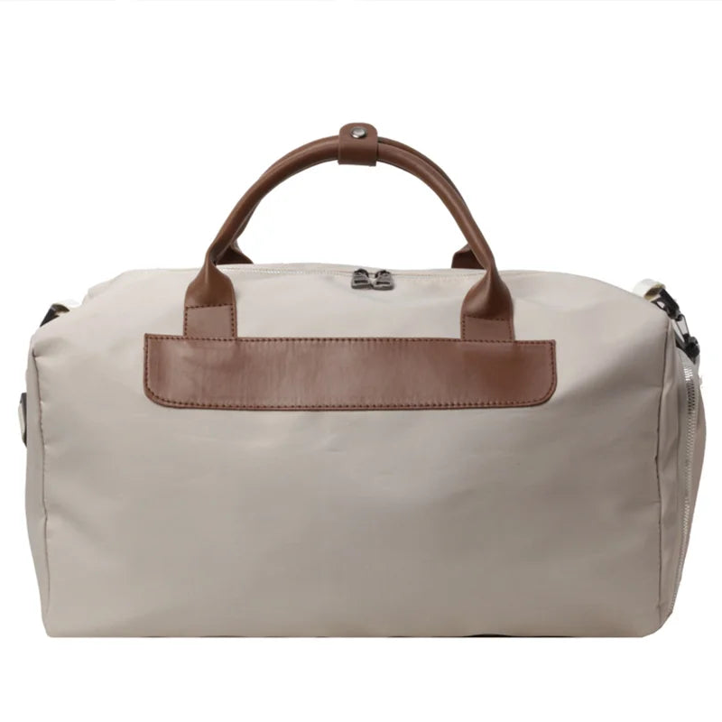 2025 Hot Sale Customized Large Capacity Gym Bag Fashionable Oxford Polyester with Zipper Closure Waterproof Garment Travel Bag