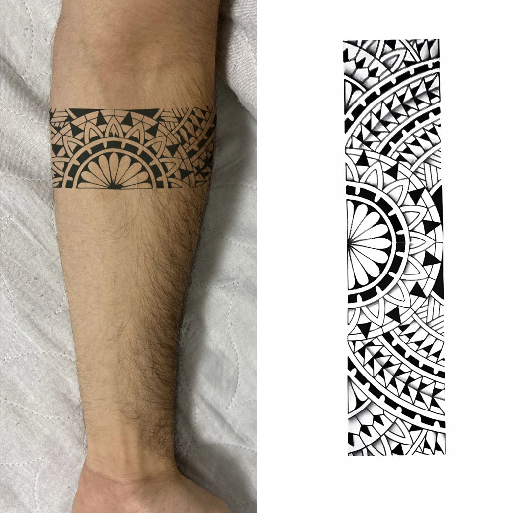 Juice Ink Arm Band Tattoo Waterproof Sweatproof Semi Permanent Tattoo Organic Vegan Fake Tattoo Stickers