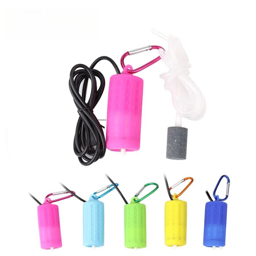 Hot Sell Aquarium Oxygen Air Fish Tank Usb Silent Air Compressor Aerator Portable Mini Small Oxygenator Aquarium Accessories