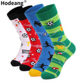 Novelty Plus Size Soccer Sports Socks for Men
