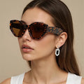Custom Logo 2025 Fashion Retro Ladies Thick Small Frame Sun Glasses UV400 Jelly Colors Cat Eye Women Sunglasses