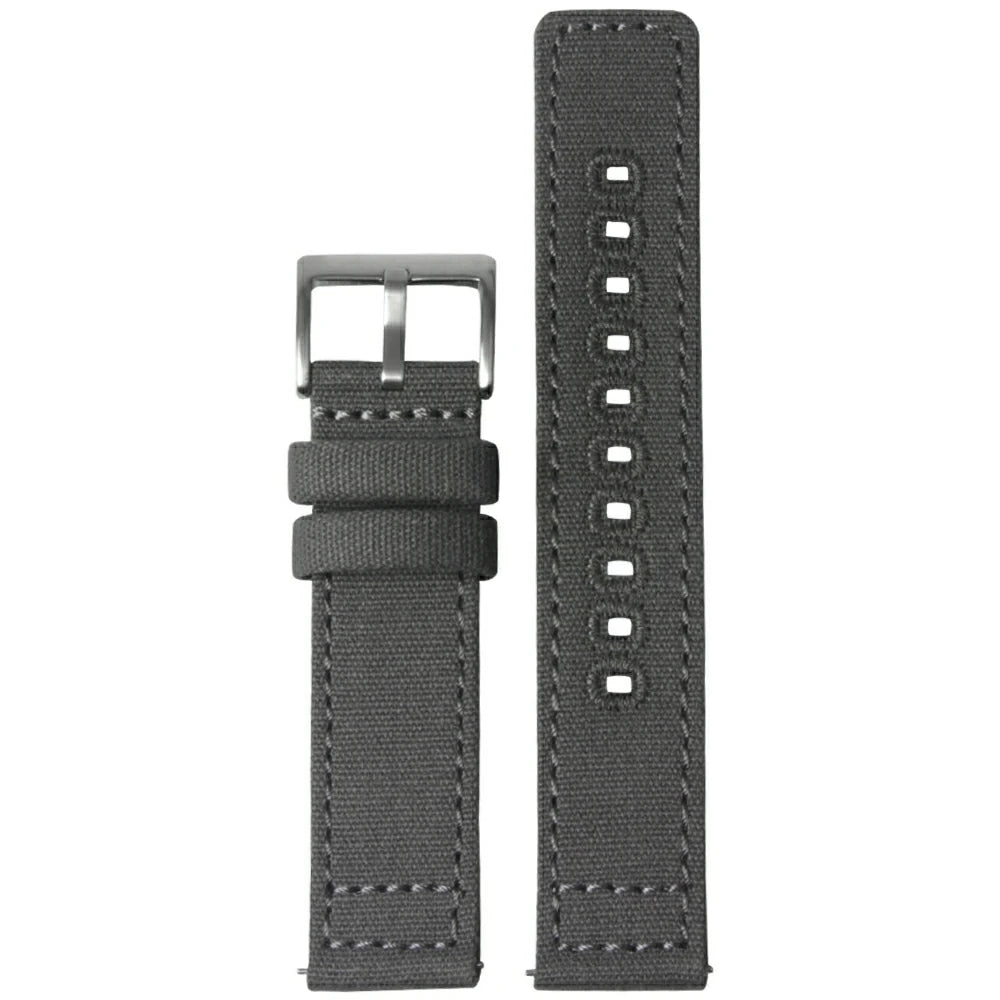 Stainless Steel Quick Release Spring Bars Canvas Watch Strap Band for Smart Watch Bracelet