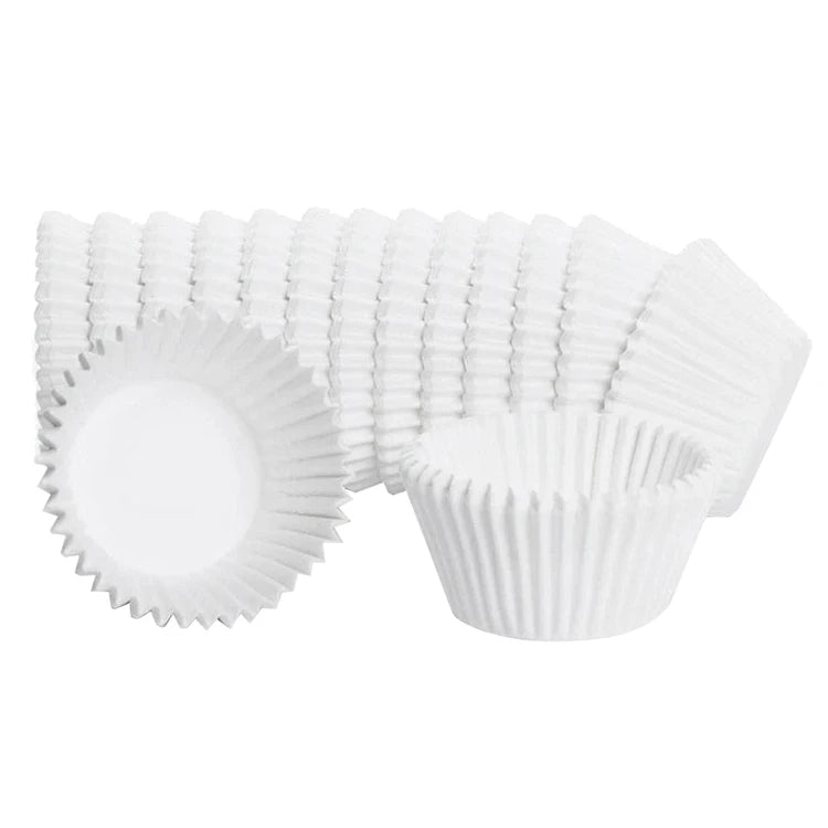 110mm White Food Grade Greaseproof Paper Cupcake Liners1000 Pcs Per Roll(25000pcs/carton)
