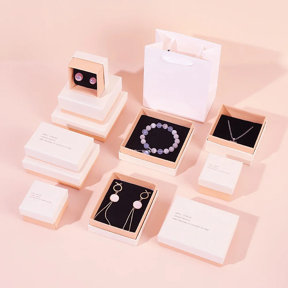 A1 Cardboard 9*9cm Ring Bracelet Necklace Jewelry Box Rigid Lid Eco-Friendly Jewelry Paper Gift Box Jewelry Packaging Boxes
