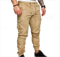 Autumn Men Pants Hip Hop Harem Joggers Pants New Male Trousers Mens Joggers Solid Multi-pocket Pants Sweatpants M-4XL