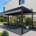 Wedding Arches Sale Motorized Aluminum Outdoor Gazebo PVC Roof Eco-Friendly Awning Shade Garden Trellis Powder Coated Frame Rot