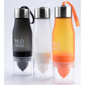 Madou H2O Tritan Water Bottle Unisex 650ml BPA-Free with Fruit Infuser Shaker Direct Drinking Safe for Dishwasher for Tours