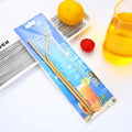 Portable Drinking Reusable 8.5 Inch Customized Logo 18/8 Stainless Steel Metal Straw